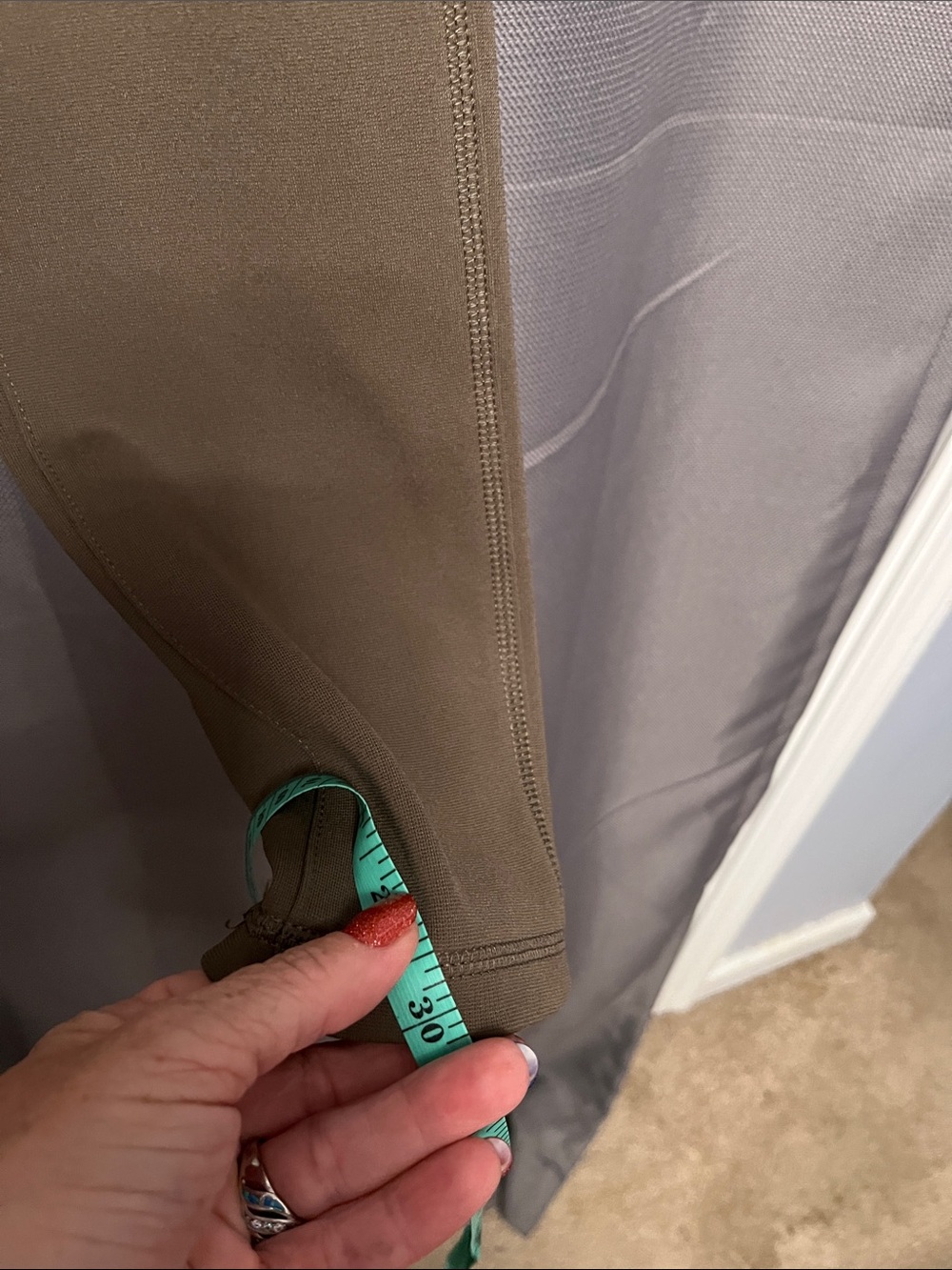Carhartt Olive Brown Leggings with Utility Pockets - Picture 8 of 8